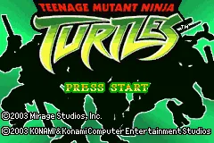Teenage Mutant Ninja Turtles – Titulní obrazovka