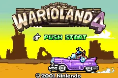 Wario Land 4 – Titelbildschirm
