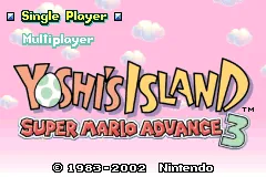 Yoshi's Island: Super Mario Advance 3 – Titelbildschirm