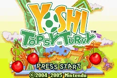 Yoshi Topsy-Turvy – Titelbildschirm