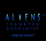 Aliens: Thanatos Encounter – Titelbildschirm