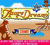 Azure Dreams – Titelbildschirm