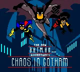 Batman: Chaos in Gotham – Titulní obrazovka