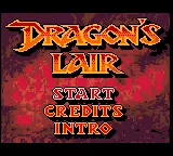 Dragon's Lair – Titulní obrazovka
