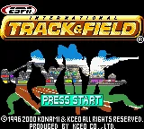 ESPN International Track & Field – Titulní obrazovka