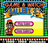 Game & Watch Gallery 3 – Titelbildschirm