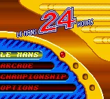 Le Mans 24 Hours – Titelbildschirm