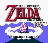 The Legend of Zelda: Link's Awakening DX – Titelbildschirm