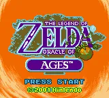 The Legend of Zelda: Oracle of Ages – Titelbildschirm