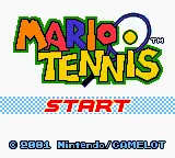 Mario Tennis – Écran-titre
