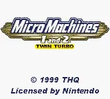 Micro Machines 1 and 2: Twin Turbo – Title screen