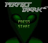 Perfect Dark (GBC) – Titulní obrazovka