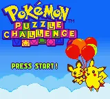 Pokémon Puzzle Challenge – Title screen
