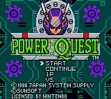 Power Quest – Titelbildschirm