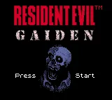 Resident Evil Gaiden – Titulní obrazovka