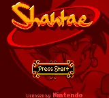 Shantae – Titelbildschirm