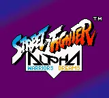 Street Fighter Alpha – Titulní obrazovka