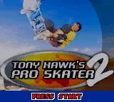 Tony Hawk's Pro Skater 2 – Titulní obrazovka