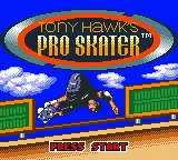 Tony Hawk's Pro Skater (GBC) – Écran-titre