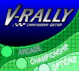 V-Rally: Championship Edition – Titelbildschirm