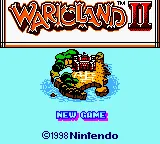 Wario Land II – Titelbildschirm