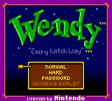 Wendy: Every Witch Way – Écran-titre
