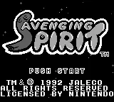 Avenging Spirit – Titulní obrazovka