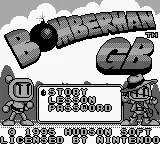 Bomberman GB – Title screen