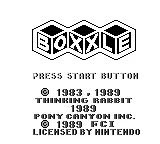 Boxxle – Title screen