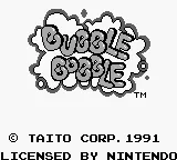 Bubble Bobble – Titulní obrazovka