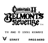 Castlevania II: Belmont's Revenge – Écran-titre
