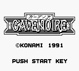 Cave Noire – Écran-titre