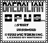 Daedalian Opus – Titelbildschirm