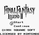 Final Fantasy Legend II – Écran-titre