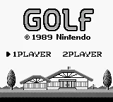 Golf – Écran-titre