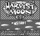 Harvest Moon GB – Titulní obrazovka