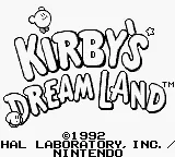 Kirby's Dream Land – Titelbildschirm