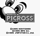 Mario's Picross – Titulní obrazovka