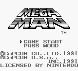Mega Man: Dr. Wily's Revenge – Title screen