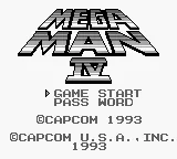 Mega Man IV – Écran-titre