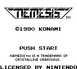 Nemesis – Écran-titre