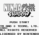 Ninja Gaiden Shadow – Titelbildschirm