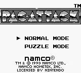 Pac-Attack – Title screen