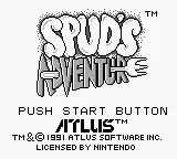 Spud's Adventure – Titulní obrazovka