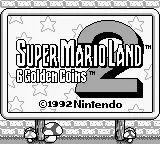 Super Mario Land 2: 6 Golden Coins – Titelbildschirm