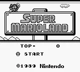 Super Mario Land – Titulní obrazovka