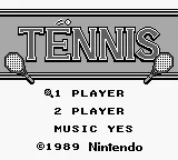 Tennis – Écran-titre