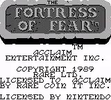 Wizards & Warriors X: Fortress of Fear – Titelbildschirm
