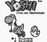 Yoshi – Titulní obrazovka