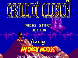 Castle of Illusion – Titulní obrazovka